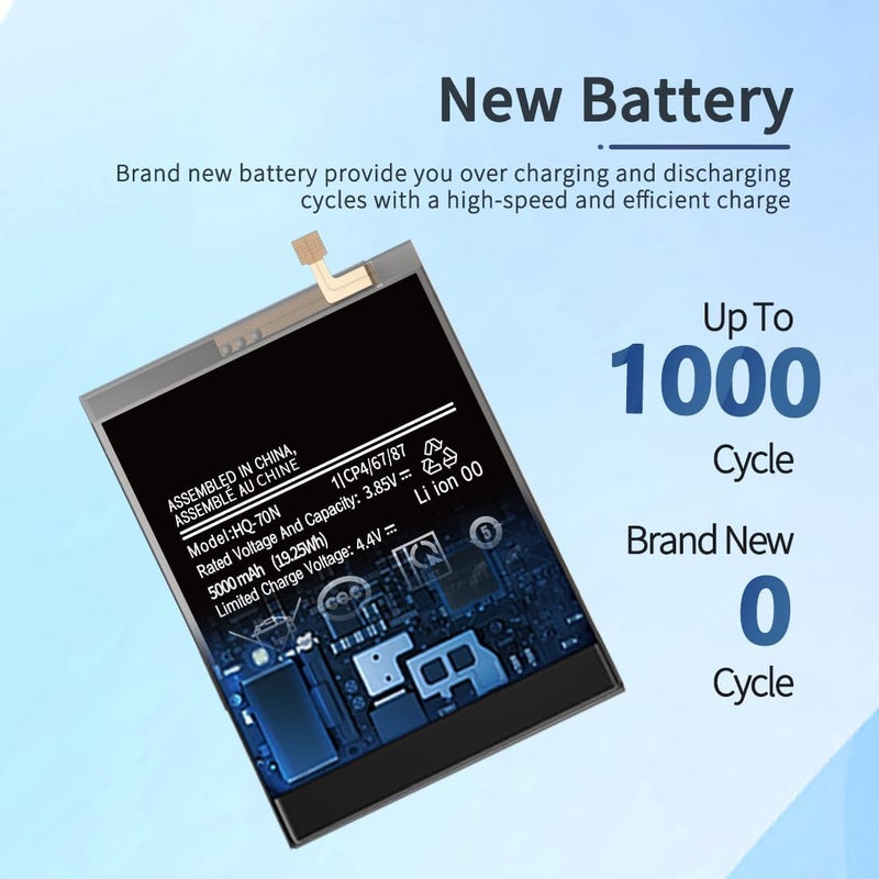 ITMBET Galaxy A11 Battery, 5000mAh Upgraded 2024 New 0 Cycle Battery Replacement for Samsung Galaxy A11 SM-A115U, SM-A115A HQ-70N/HQ-70T with Professional Replacement Tool Kits - Image 2